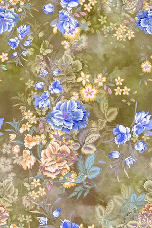 彩底花卉印花华亿平台图片