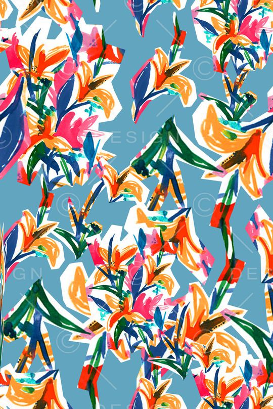 抽象印花华亿平台图片