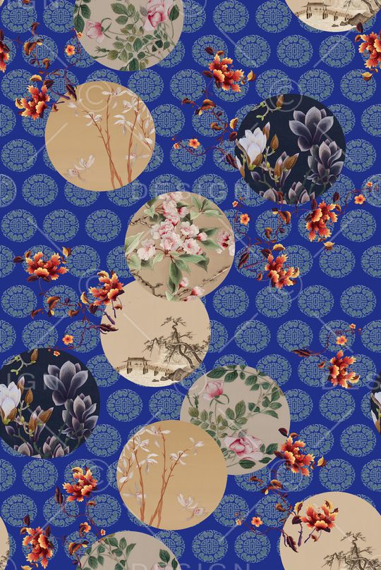 牡丹印花华亿平台图片