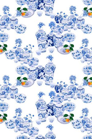 中国风印花华亿平台图片