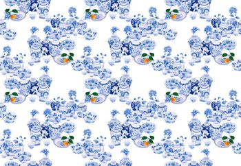 中国风印花华亿平台图片