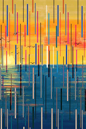 几何印花华亿平台图片