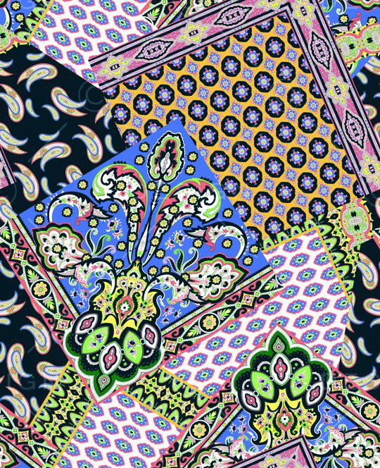 几何印花华亿平台图片