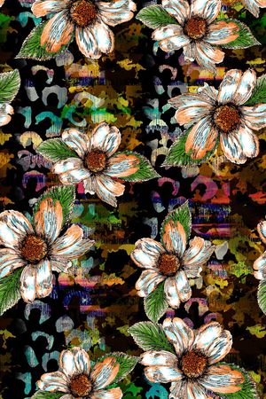 花卉印花华亿平台图片