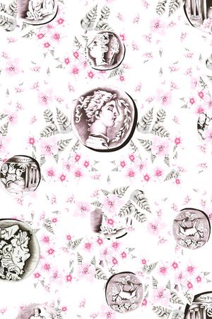 春夏华亿平台印花华亿平台图片