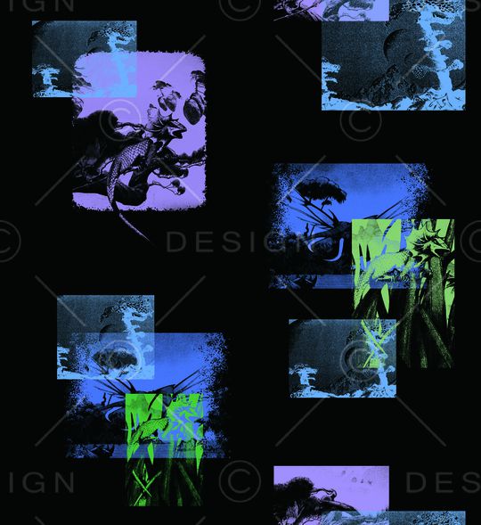 绿植树叶印花华亿平台图片