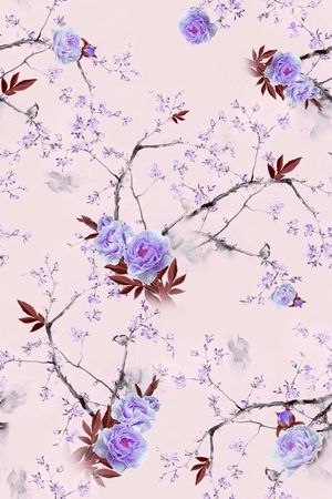 牡丹印花华亿平台图片