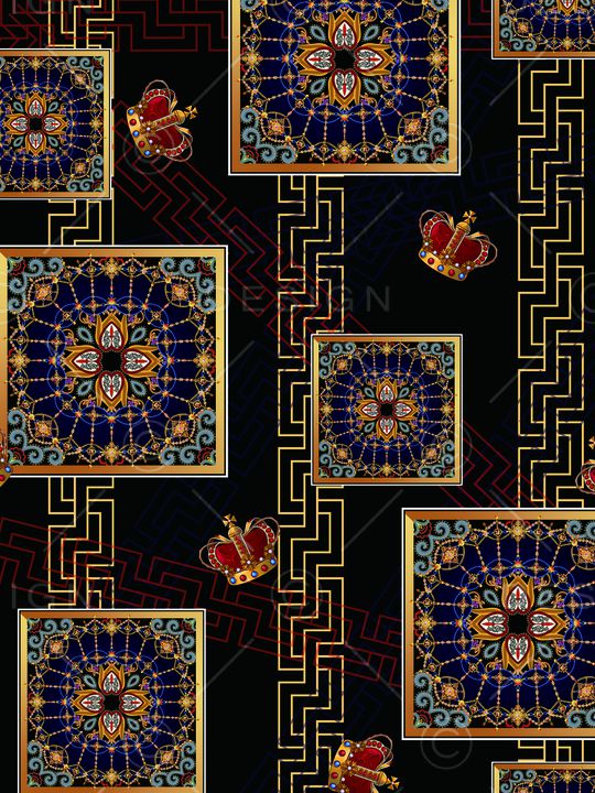 古典花纹印花华亿平台图片