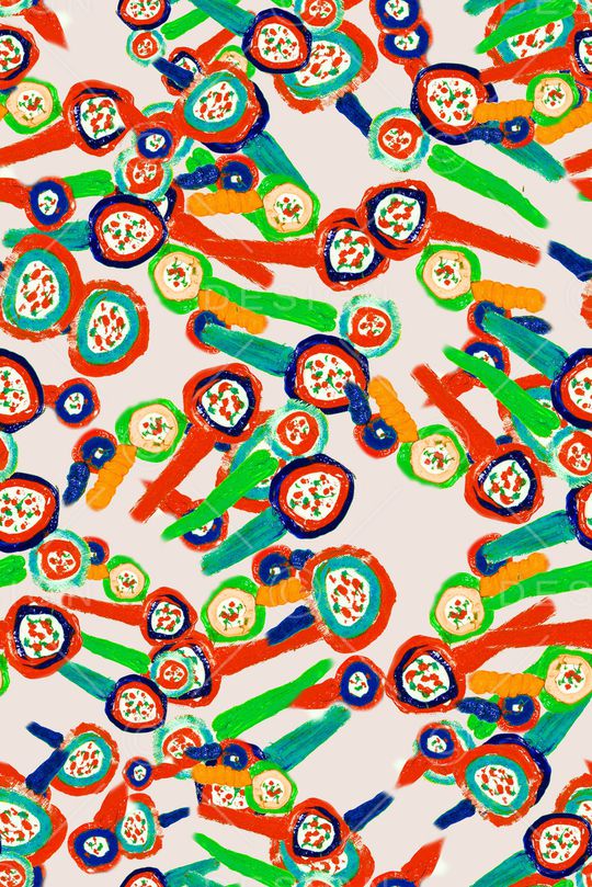 抽象印花华亿平台图片