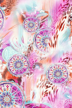 豹纹印花华亿平台图片