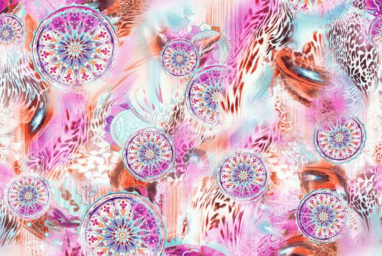 豹纹印花华亿平台图片