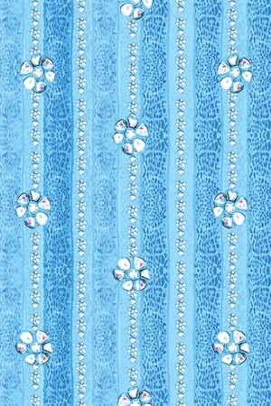 蓝色印花华亿平台图片