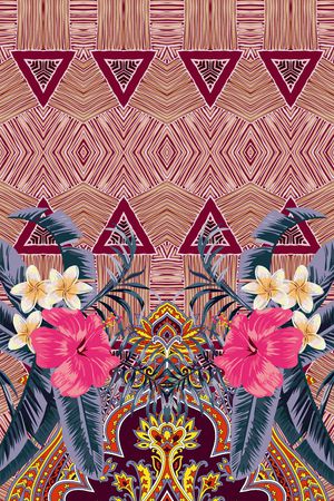 绿植树叶印花华亿平台图片