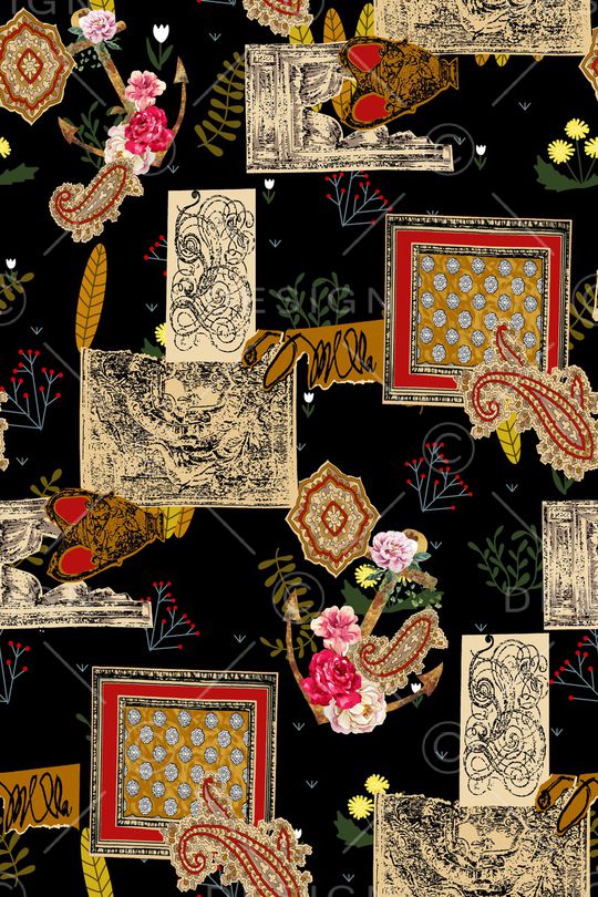 大牌风印花华亿平台图片