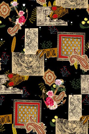 大牌风印花华亿平台图片