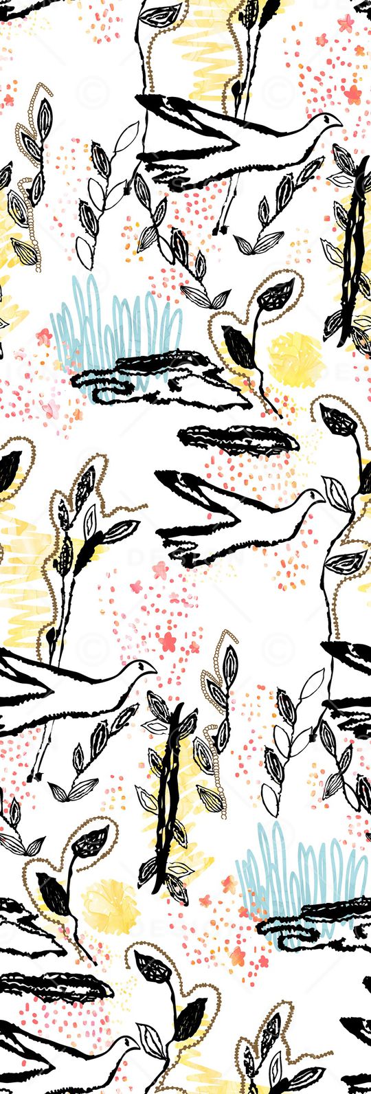 线条画印花华亿平台图片