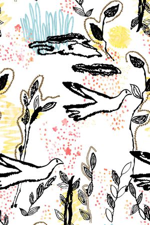 线条画印花华亿平台图片