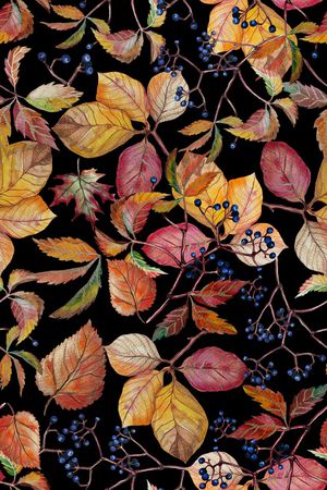 手绘树叶印花华亿平台图片