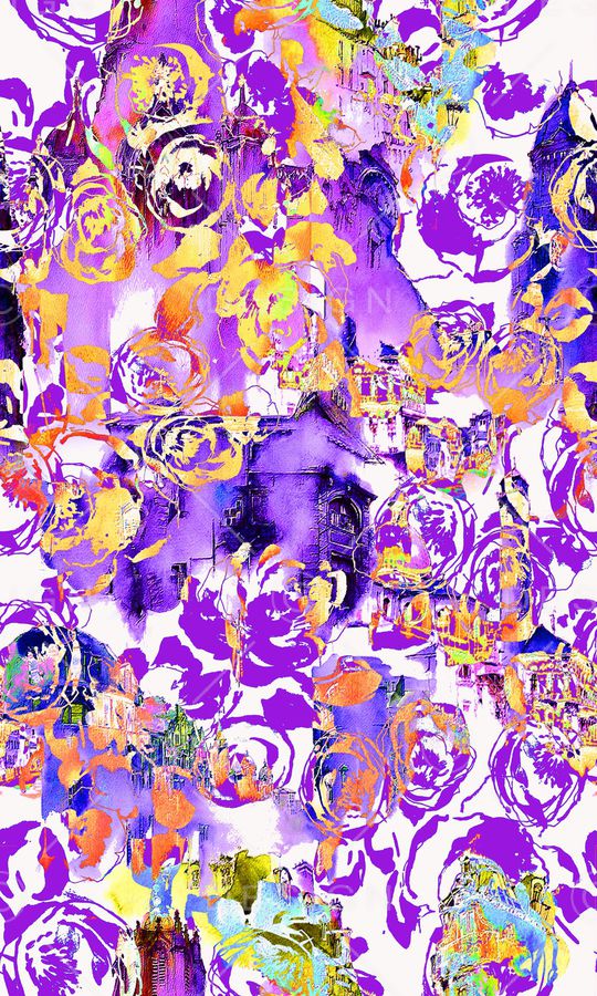 抽象印花华亿平台图片