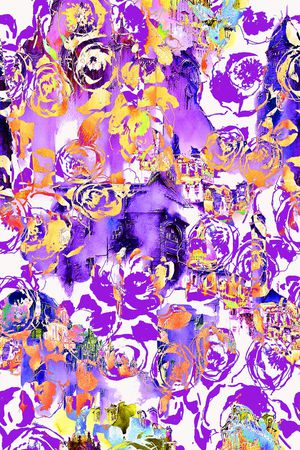 抽象印花华亿平台图片