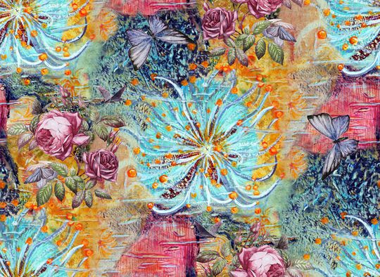 抽象印花华亿平台图片