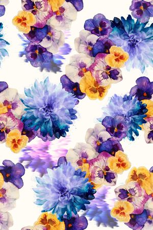 花卉印花华亿平台图片