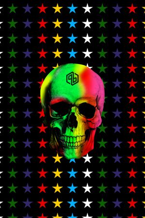 彩色五角星印花华亿平台图片