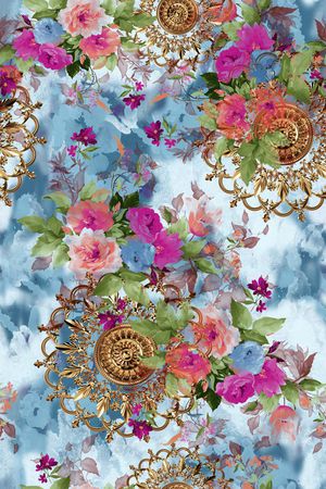 大牌风印花华亿平台图片