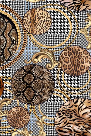 几何印花华亿平台图片