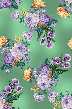 绿植树叶印花华亿平台图片