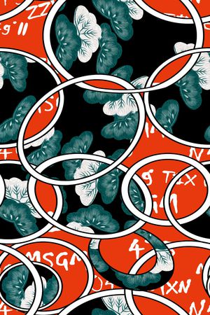 绿植树叶印花华亿平台图片