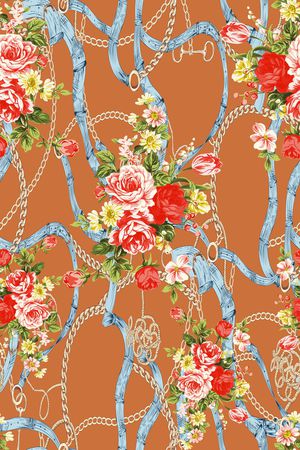 复古印花华亿平台图片