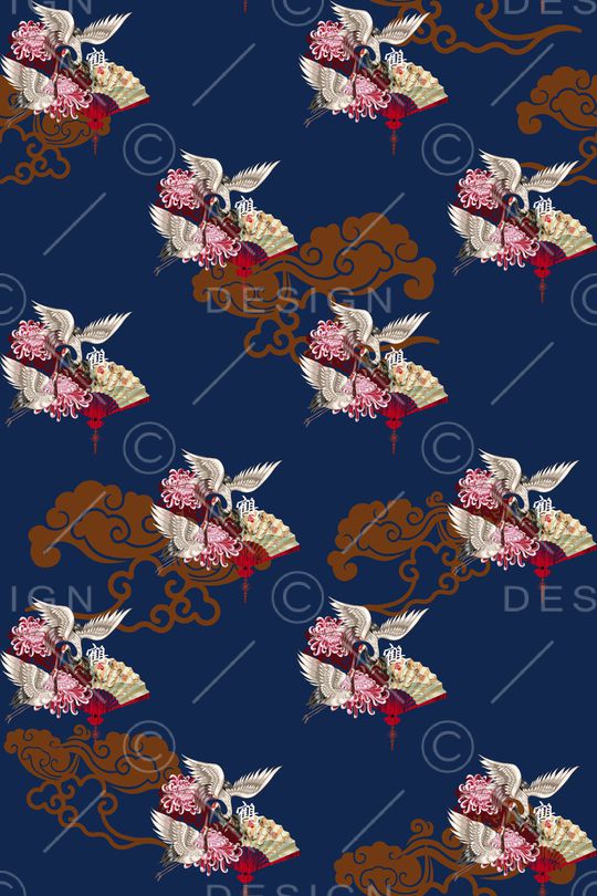 复古印花华亿平台图片