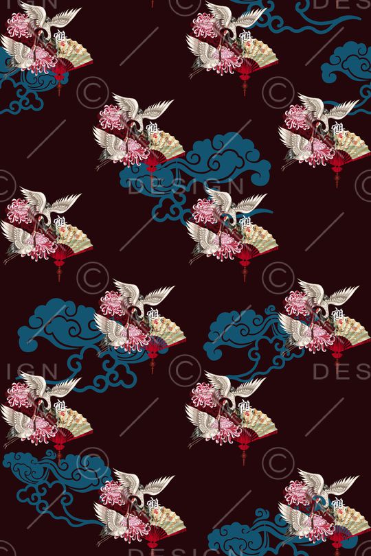 复古印花华亿平台图片