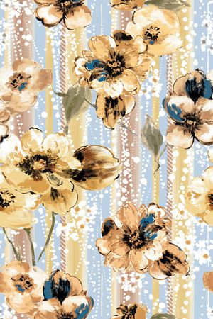 花卉印花华亿平台图片