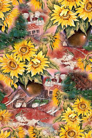 复古印花华亿平台图片