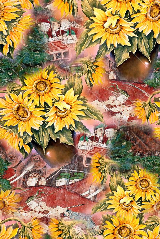 复古印花华亿平台图片