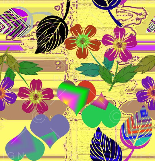 绿植树叶印花华亿平台图片