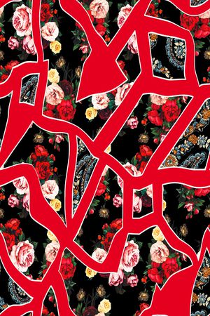 复古印花华亿平台图片