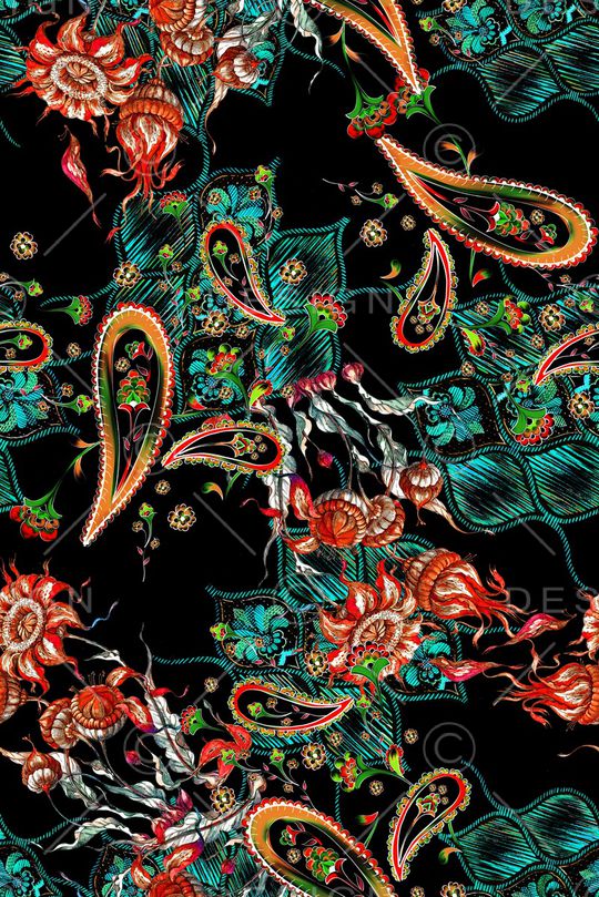 花卉印花华亿平台图片