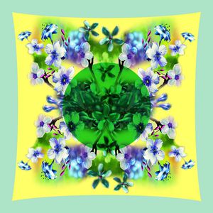 彩底花卉印花华亿平台图片