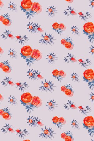 花卉印花华亿平台图片