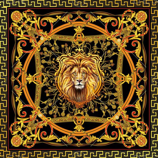 丝巾定位花印花华亿平台图片