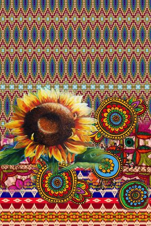 复古印花华亿平台图片