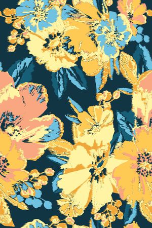 花卉印花华亿平台图片