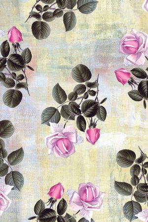 玫瑰花印花华亿平台图片