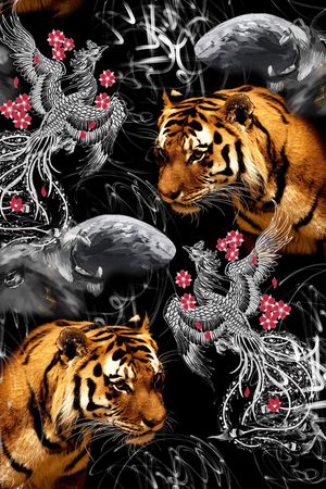 老虎印花华亿平台图片