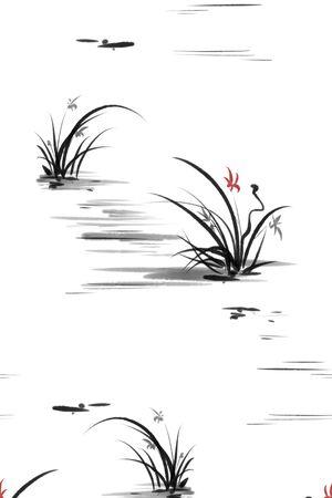 中国风印花华亿平台图片