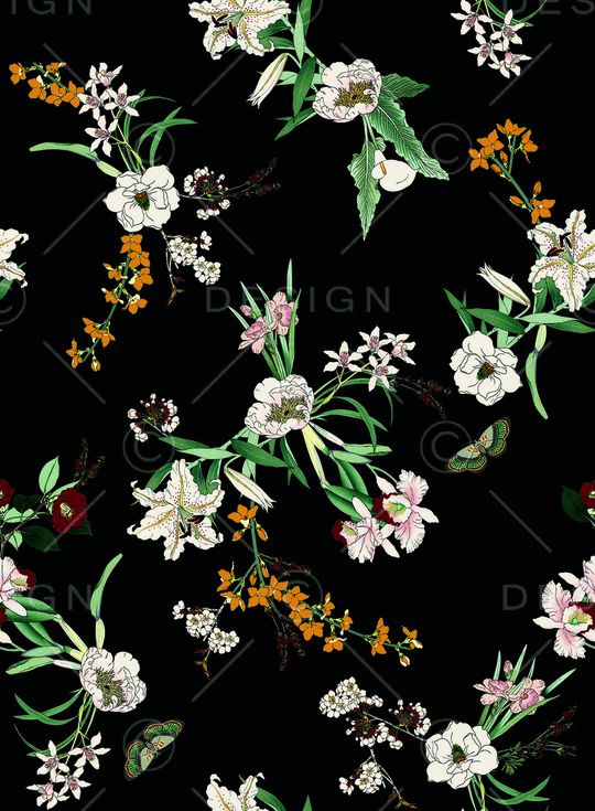 复古印花华亿平台图片