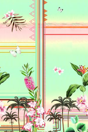 复古印花华亿平台图片